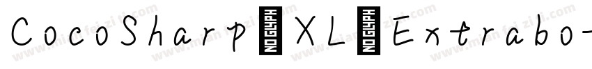 CocoSharp XL Extrabo字体转换